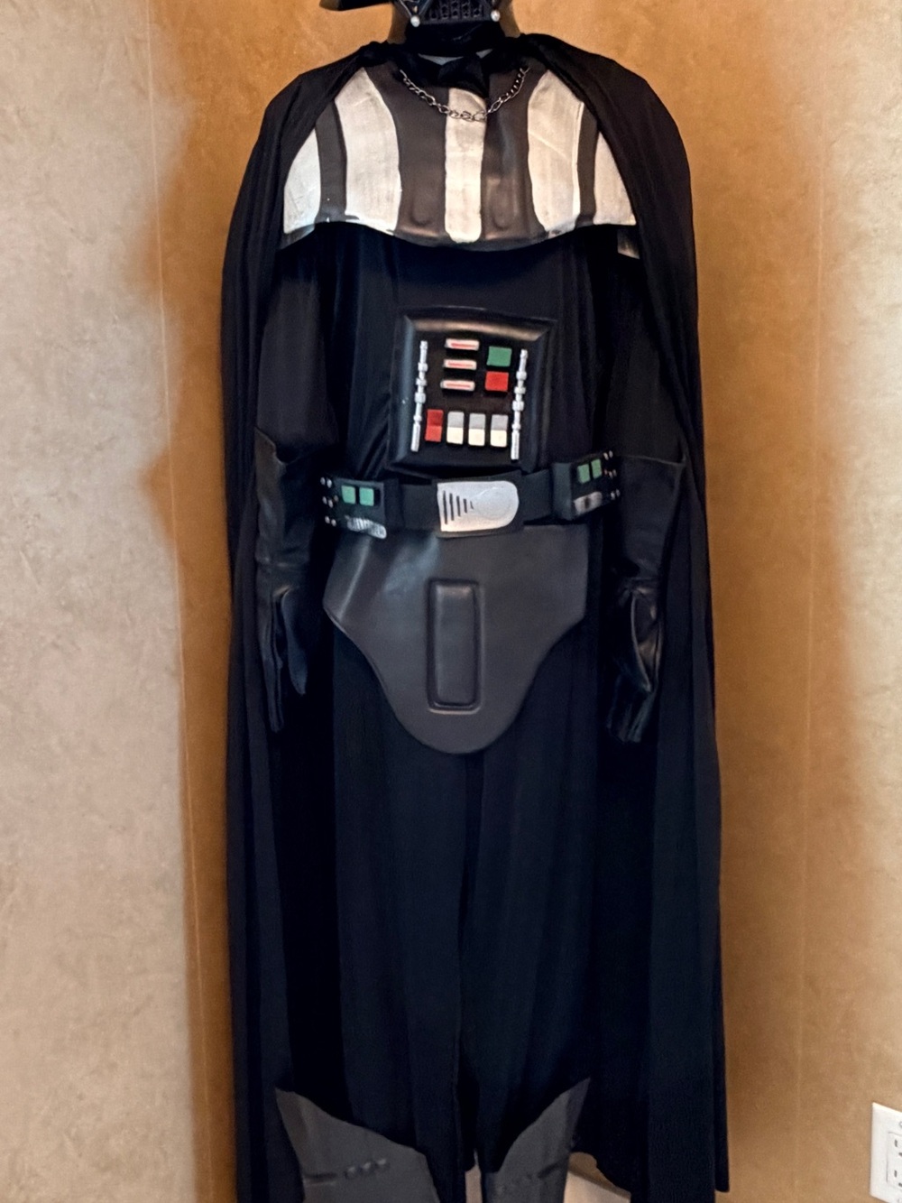 Star Wars Black Galactic Dark Lord Costume with Cape and Control Panel